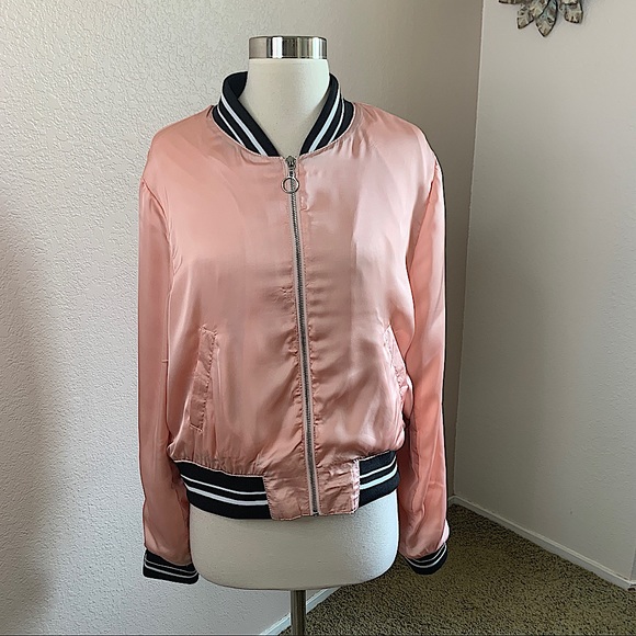 Ashley By 26 International Jackets & Blazers - Ashley By 26 International Silk NWT Varsity Bomber